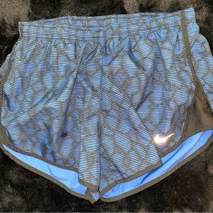 Nike Dry-fit Blue and Black Running Shorts